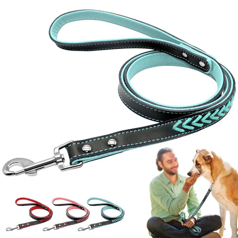 Braided Custom Leather Dog Leash™️