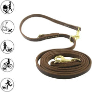 Adjustable Leather Crossbody Dog Leash™️