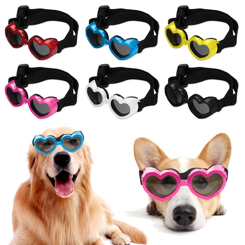 Heart-shaped Pet Sunglasses for UV Protection™️