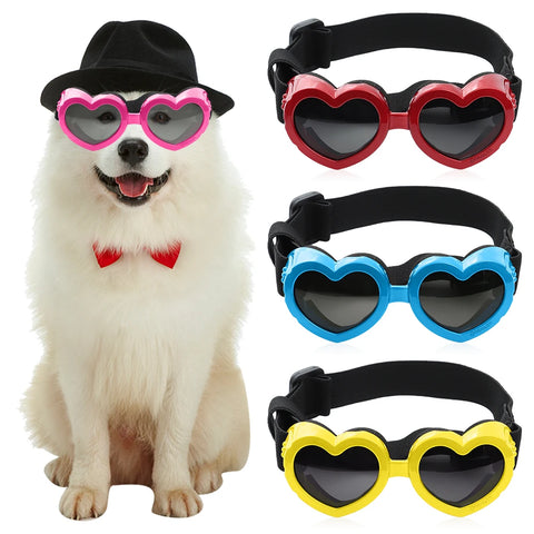 Heart-shaped Pet Sunglasses for UV Protection™️